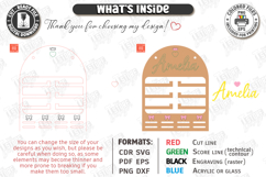 Baby Bow Holder Laser Cut | Hair Accessory Organizer SVG Product Image 15