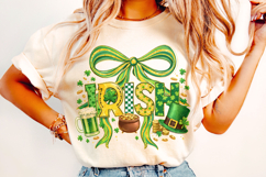 St Patrick's Day Irish PNG, Lucky Day PNG, Coquette Bow PNG Product Image 3