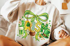 St Patrick's Day Irish PNG, Lucky Day PNG, Coquette Bow PNG Product Image 4