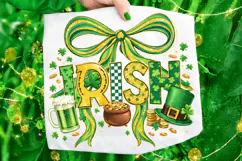 St Patrick's Day Irish PNG, Lucky Day PNG, Coquette Bow PNG Product Image 6