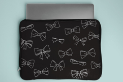 White Hand Drawn Bows | Bow Tie illustration, Ribbon Fashion Product Image 8