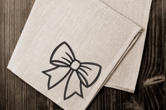 Bow Outline Embroidery Design - Machine Embroidery Product Image 3