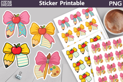 Bow Pencil Sticker | Back To School Sticker Product Image 1