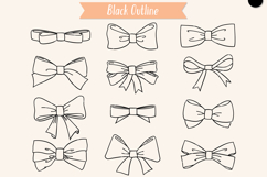 Hand Drawn Bows | Bow Tie illustration | Ribbon Fashion Product Image 2