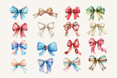 Cliparts of watercolor bows, 16 png 6 inch 300 dpi Product Image 2