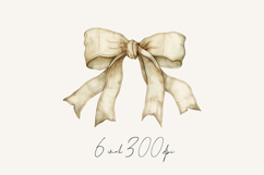 Cliparts of watercolor bows, 16 png 6 inch 300 dpi Product Image 3
