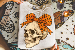 Halloween Coquette Bow PNG, Halloween Skull PNG, Spooky PNG Product Image 3