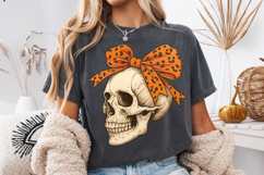 Halloween Coquette Bow PNG, Halloween Skull PNG, Spooky PNG Product Image 4
