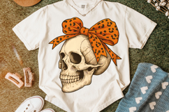 Halloween Coquette Bow PNG, Halloween Skull PNG, Spooky PNG Product Image 6