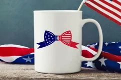 Bow tie SVG Design,Patriotic 4th of July SVG,USA SVG Product Image 4