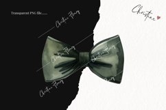 Watercolor Fall Bowtie | Fall PNG Product Image 2