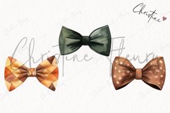 Watercolor Fall Bowtie | Fall PNG Product Image 3