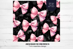 Bow Tumbler Black and Pink Tumbler Wrap Girly Tumbler 