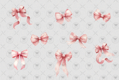 Bow Coquette Bundle Pink Clipart Product Image 3