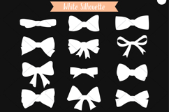 White Hand Drawn Bows | Bow Tie illustration, Ribbon Fashion Product Image 4