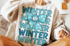 Winter Vibes PNG, Christmas PNG, Coquette Winter PNG, Cozy Product Image 1