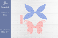Butterfly hair bow svg, Laser cut accessories Product Image 2