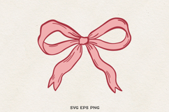 Bow Clipart SVG PNG EPS | Coquette Ribbon Illustration Product Image 1