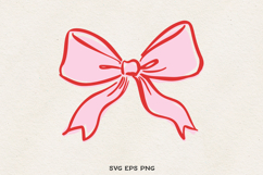 Bow Clipart SVG PNG EPS | Coquette Ribbon Illustration Product Image 1
