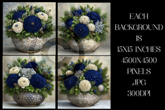 Christmas Background, Christmas Floral Bowl Backgrounds, s1 Product Image 2