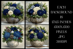 Christmas Background, Christmas Floral Bowl Backgrounds, s2 Product Image 2