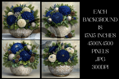 Christmas Background, Christmas Floral Bowl Backgrounds, s3 Product Image 2