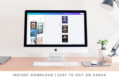 Editable Bowling Birthday Invitation Canva Template Product Image 3