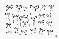 Coquette Bows SVG, Ribbon Bow Clipart PNG Product Image 2
