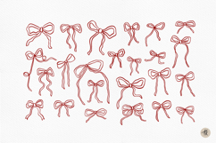 Coquette Bow SVG, Whimsical Bows Clipart PNG Product Image 2