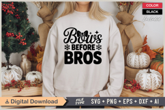 Bows Before Bros SVG | Christmas SVG | Holiday SVG | Xmas Product Image 2