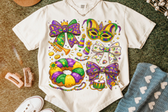 Mardi Gras Coquette Bow PNG, Fleur De Lis PNG, King Cake PNG Product Image 5