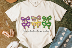 Mardi Gras Coquette Bow PNG, Laissez Les Bon Temps Rouler Product Image 5