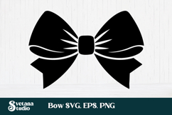 Bow SVG design, bow silhouette cut file Product Image 1