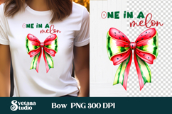Summer watermelon bow clipart PNG | Summer sublimation Product Image 1