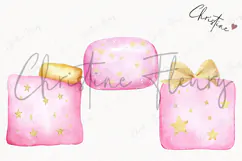 Pink Watercolor Squares - Tooth Fairy PNG Product Image 3
