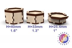 Box with slider lid. SVG Vector templates for laser cutting, Product Image 4