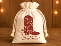 Christmas Cowboy Boot SVG | Merry Christmas Western Product Image 4