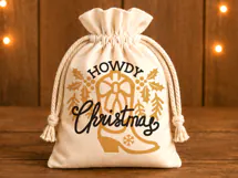 Western Christmas SVG | Cowboy Boots & Christmas Bow Product Image 6