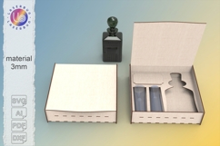 Laser Cut Whiskey Gift Box SVG, Decanter Packaging Template, Product Image 1