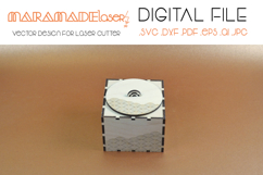 Box Deco Square Vector File 4 Laser Cutter. Product Image 2