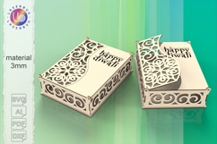 Happy Diwali Box Laser Cut Decorative Design with Engraving Product Image 1