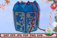 Octagonal Box with Snowflake Decorations Product Image 4