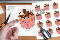 Assorted Chocolate Box Sticker Product Image 1