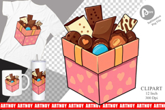 Assorted Chocolate Box Clipart Product Image 1