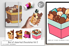 Digital Paper Assorted Chocolate Box Product Image 1