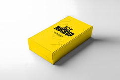 Minimal Yellow Box Packaging PSD Mockup Product Image 1