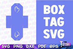 Box Tag SVG Design|Gift Box Tag PaperCut Design|Papercut SVG Product Image 4