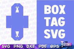 Box Tag SVG | Paper Cut Design | SVG File | Paper Box Design Product Image 1