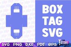 Box Tag SVG Design|Gift Box Tag PaperCut Design|Papercut SVG Product Image 10