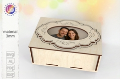 Photo Storage Box SVG Template Product Image 1